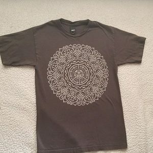 Gray OBEY° T-shirt with floral pattern